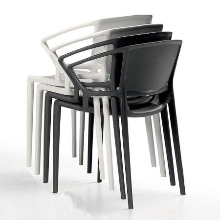 Chaises en plastique robuste - empilable pour extérieurs - Fiorellina 