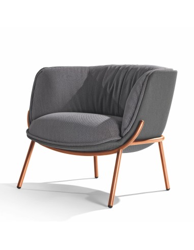 fauteuil lounge en tissu haut de gamme - Bombom 4 legs