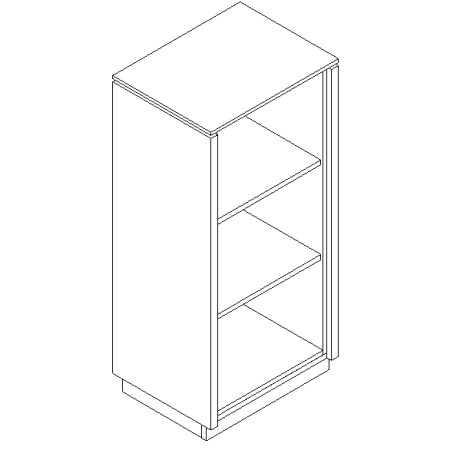 Etagère ouverte L.54,4 x H. 116,7 - X39 - Status - MDD