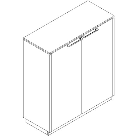 Armoire 2 portes battantes L. 103,2 x H. 116,7cm - X31 - Status - MDD