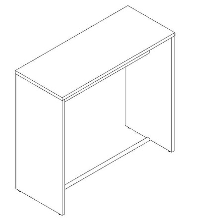 Table haute L. 120 x P. 50 x H. 110cm - MDD - PSW52