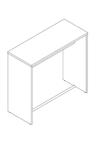 Table haute L. 120 x P. 70 x H. 110cm - MDD - PSW72