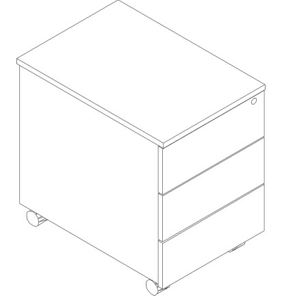 Caisson 3 tiroirs - SLD13 - MDD