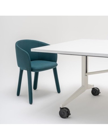 Table pliable sur roulette Plex