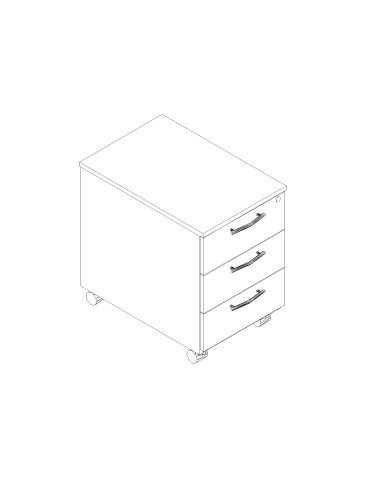 Caisson 3 tiroirs - KKT13 - MDD
