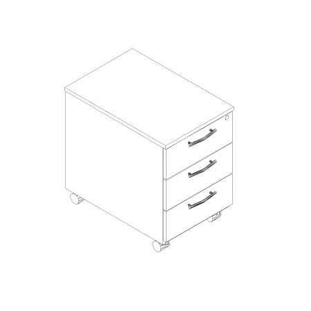 Caisson 3 tiroirs - KKT13 - MDD