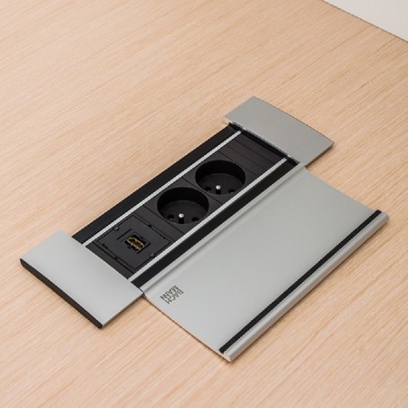 Table de réunion design L. 240 x P. 120cm x H. 75cm - GAV7 - MDD - Gravity