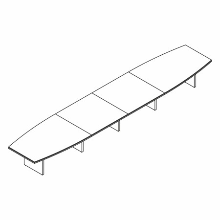 Table de conférence pour 18-20 personnes - L. 680cm - X11 - Status - MDD 2