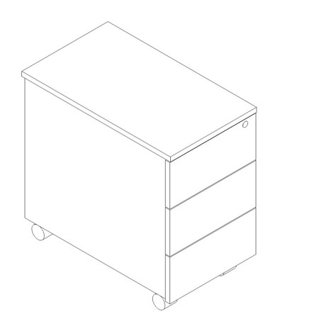 Caisson mobile 3 tiroirs design - KK110 - MDD 2