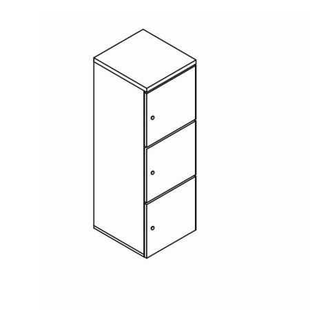 Casiers de vestiaires 3 hauteurs 2