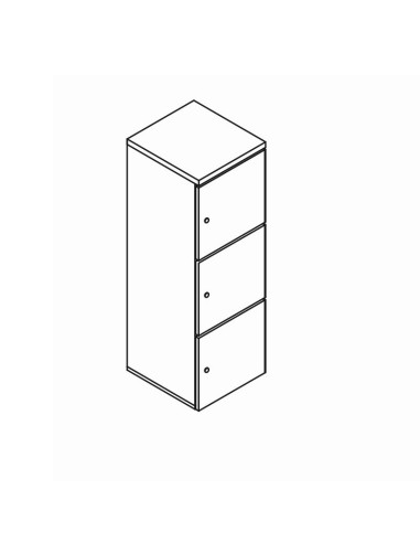 Casiers de vestiaires 3 hauteurs