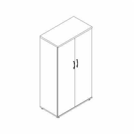 Armoire penderie vestiaire L. 80,2 x P. 43,2 x H. 148,1cm - MDD - A4204