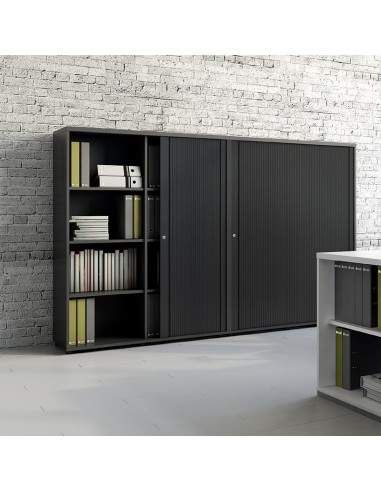 Rangement à rideaux - L. 100  x P. 43,2 x H. 148,1cm - A4L05 - MDD