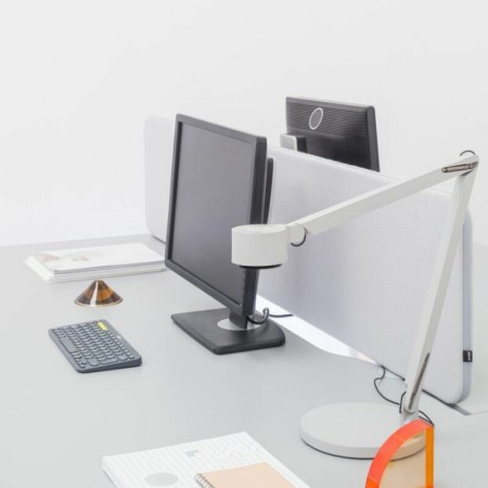 Panneau écran de bureau L. 139 x H. 35cm pour bureau L. 140cm - ZUT14