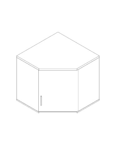 Rehausse d'angle pour armoire L. 80,2 x P. 80,2  x 75cm - A1NP4