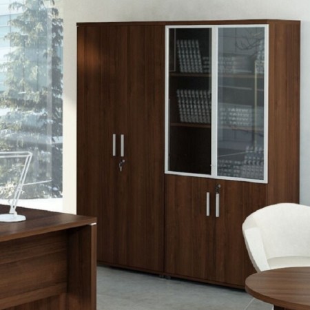 Grande vitrine avec portes L. 80,1 x H. 183,3cm - Q54W 2