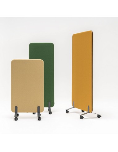 Cloison sur roulettes acoustique L. 59 x H. 125cm -  ZW592