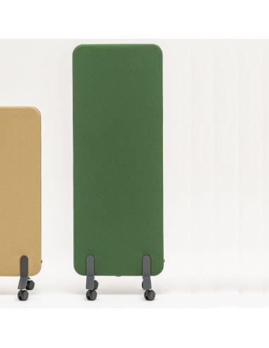 Panneau amovible de bureau sur roulettes acoustique -  ZW994
