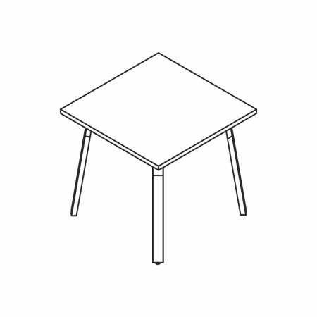 Table basse L. 80 x 80 x 74cm