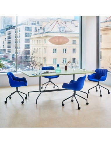 Baltic soft duo - assise rembourrée pieds étoile sur roulettes