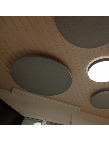 Panneau acoustique plafond suspendu rond diamètre 90cm - MX11S