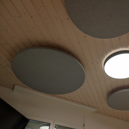 Panneau acoustique plafond suspendu rond diamètre 120cm - MX12S