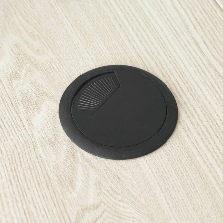 Passage de câble 80mm en PVC - noir