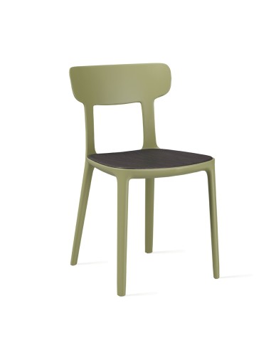 Mobilier contemporain en bois et plastique – chaise Canova Wood