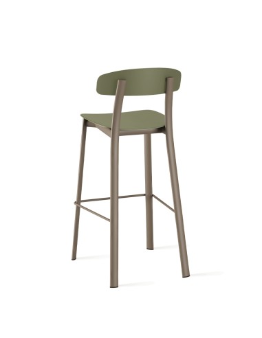 Tabouret de bar Feluca Pop – Design épuré en métal et plastique pour cuisine ou espace pro