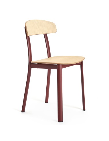 chaise design en bois et métal Feluca