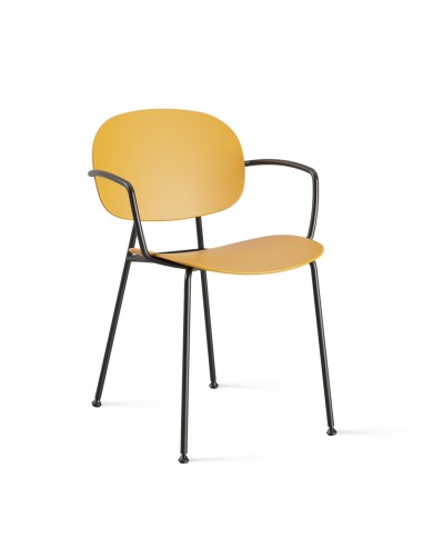 Chaise Tondina Pop – Assise ergonomique et accoudoirs intégrés pour un usage intérieur confortable
