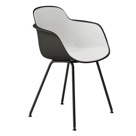 Chaise contemporaine avec coque plastique incurvée – Sicla