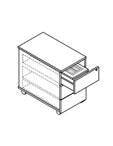 Caisson mobile 3 tiroirs design - KK110 - MDD