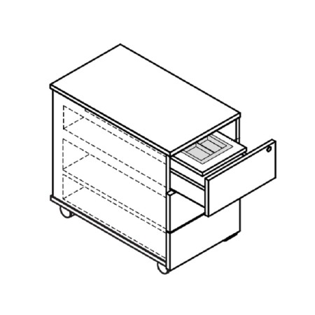 Caisson mobile 3 tiroirs design - KK110 - MDD
