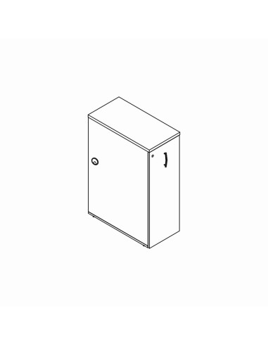 Caisson cargo de bureau H. 112,9 x L. 40,2 x P. 80cm - accès des deux côtés - KCD82 - MDD