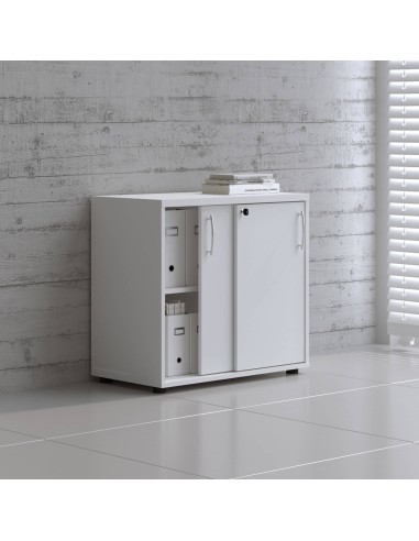 Armoire à portes coulissnantes - L. 80 x P. 43,2 x H. 74cm - A2P04 - MDD