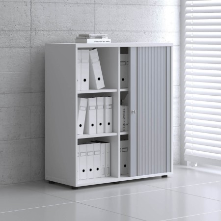 Mebule de bureau à rideaux L. 100 x P. 43,2 x H. 112,9cm - A3L05 - MDD