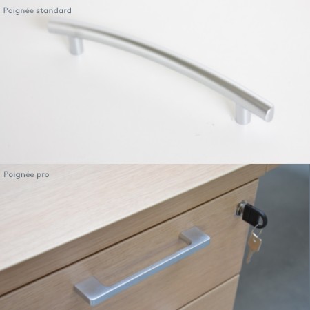 Rangement bout de bureau double face - L. 80,1 x H. 112,9 x P. 74cm