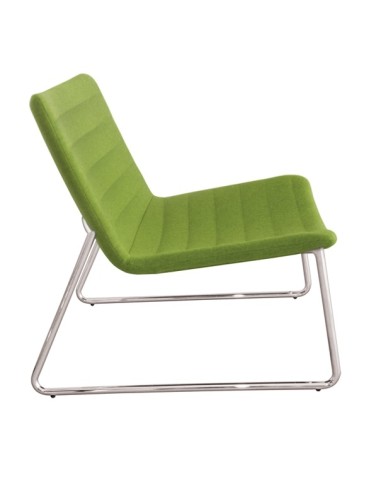 Fauteuil Vegas revêtement tissu vert avec structure blanche – Vegas
