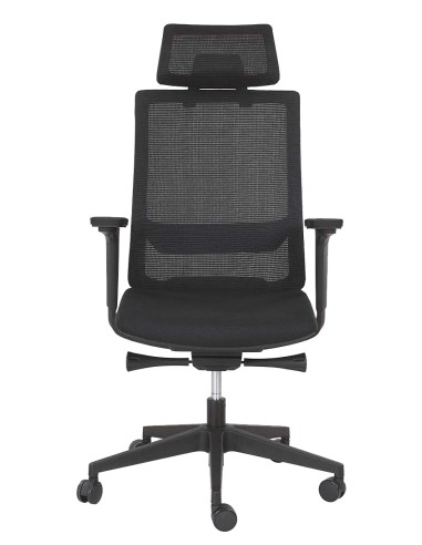 Chaise de travail avec têtière et dossier filet - Carlo - Sitek - 7810