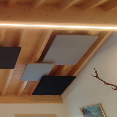Panneau acoustique plafond suspendu carré - L. 90 x 90cm - MX06S