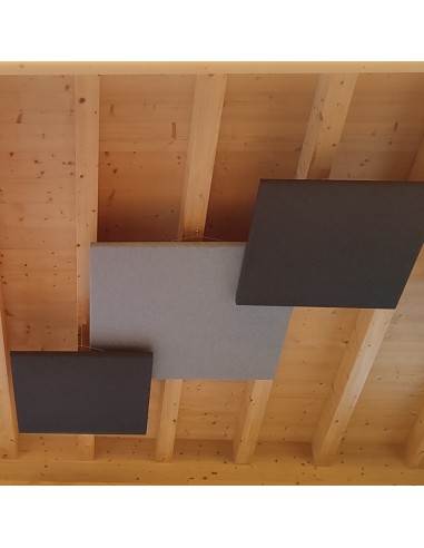 Panneau acoustique plafond suspendu - L. 120 x 120cm - MX07S