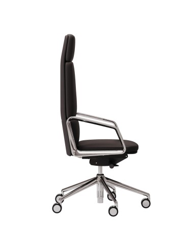 Fauteuil de direction en cuir de haute qualité - Lead - Las Mobili - 141 085