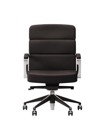 Siège de conférence sur roulettes en cuir véritable - Scena - Las Mobili - 140 263 GOA