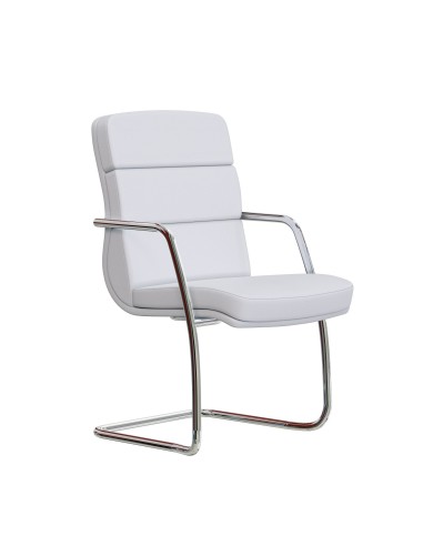 Chaise conférence luge en cuir véritable - Scena - Las Mobili