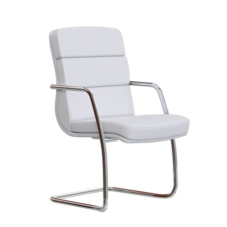 Chaise conférence luge en cuir véritable - Scena - Las Mobili