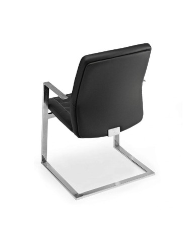 Fauteuil réunion cuir avec surpiqures design - Neochair - Las Mobili