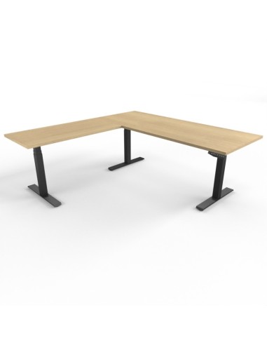 Table électrique d'angle assis-debout - Retour à gauche