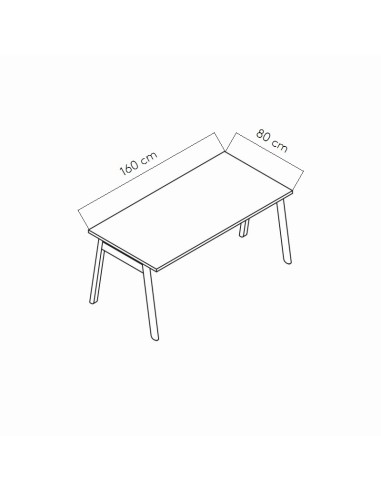 Dimensions Tables de bureau Ogi B - MDD