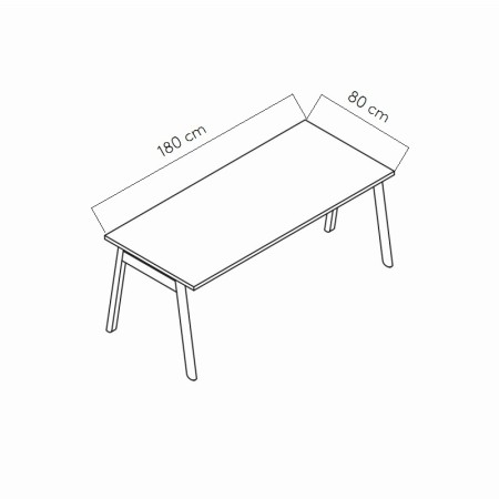 Dimensions Tables de bureau Ogi B - MDD